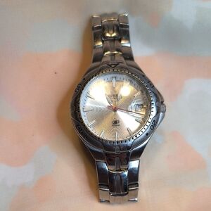 Women's Silver Watch with Date Display